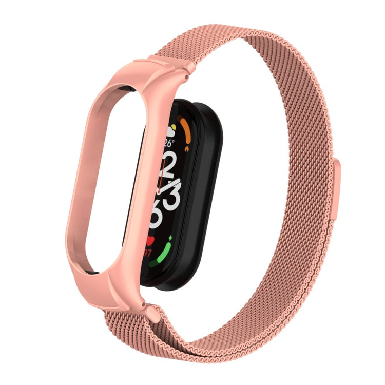 Mega holdbart Xiaomi Mi Band 7 Metal Rem - Pink#serie_13