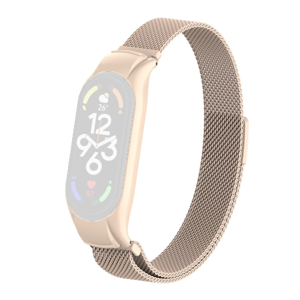 Mega holdbart Xiaomi Mi Band 7 Metal Rem - Beige#serie_15