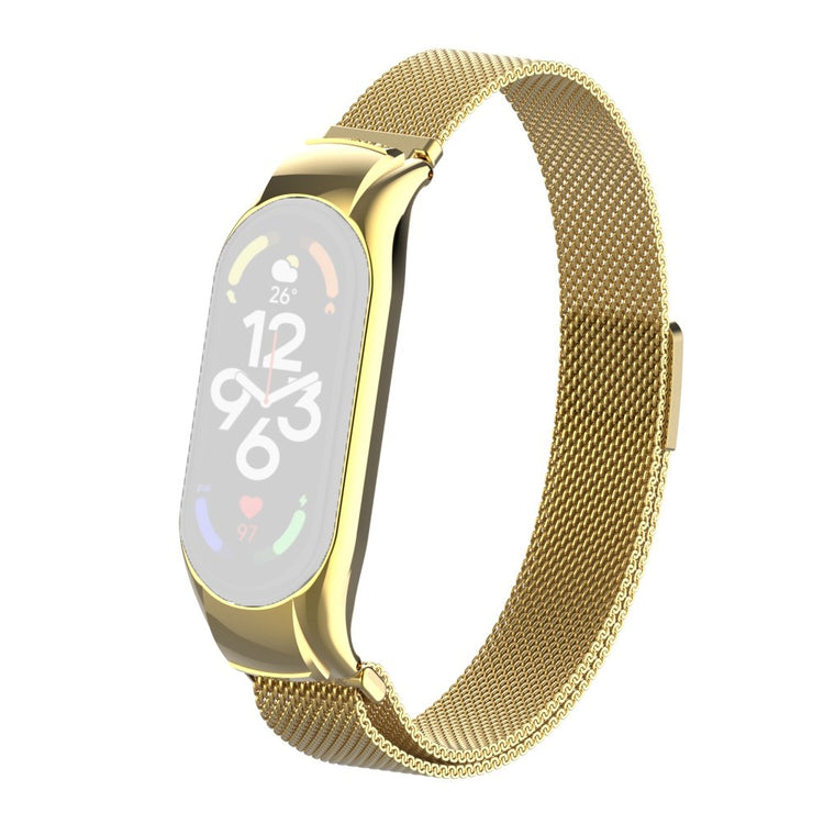 Mega holdbart Xiaomi Mi Band 7 Metal Rem - Guld#serie_17