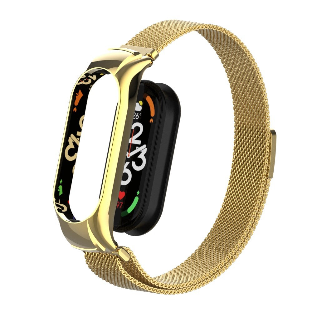 Mega holdbart Xiaomi Mi Band 7 Metal Rem - Guld#serie_17