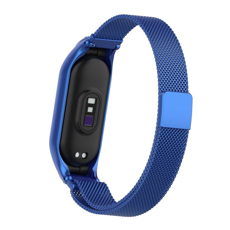 Mega holdbart Xiaomi Mi Band 7 Metal Rem - Blå#serie_4