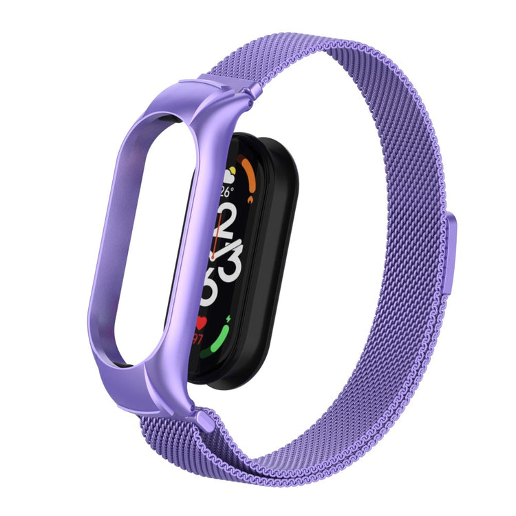 Mega holdbart Xiaomi Mi Band 7 Metal Rem - Lilla#serie_8