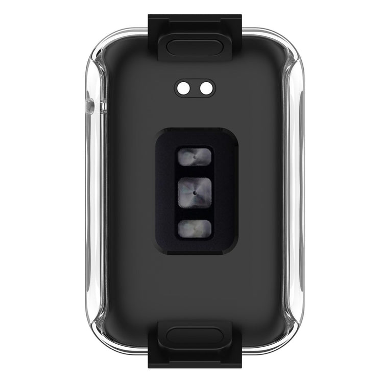 Vildt Fed Xiaomi Mi Band 7 Pro Cover med Skærmbeskytter i Plastik og Hærdet Glas - Gennemsigtig#serie_2