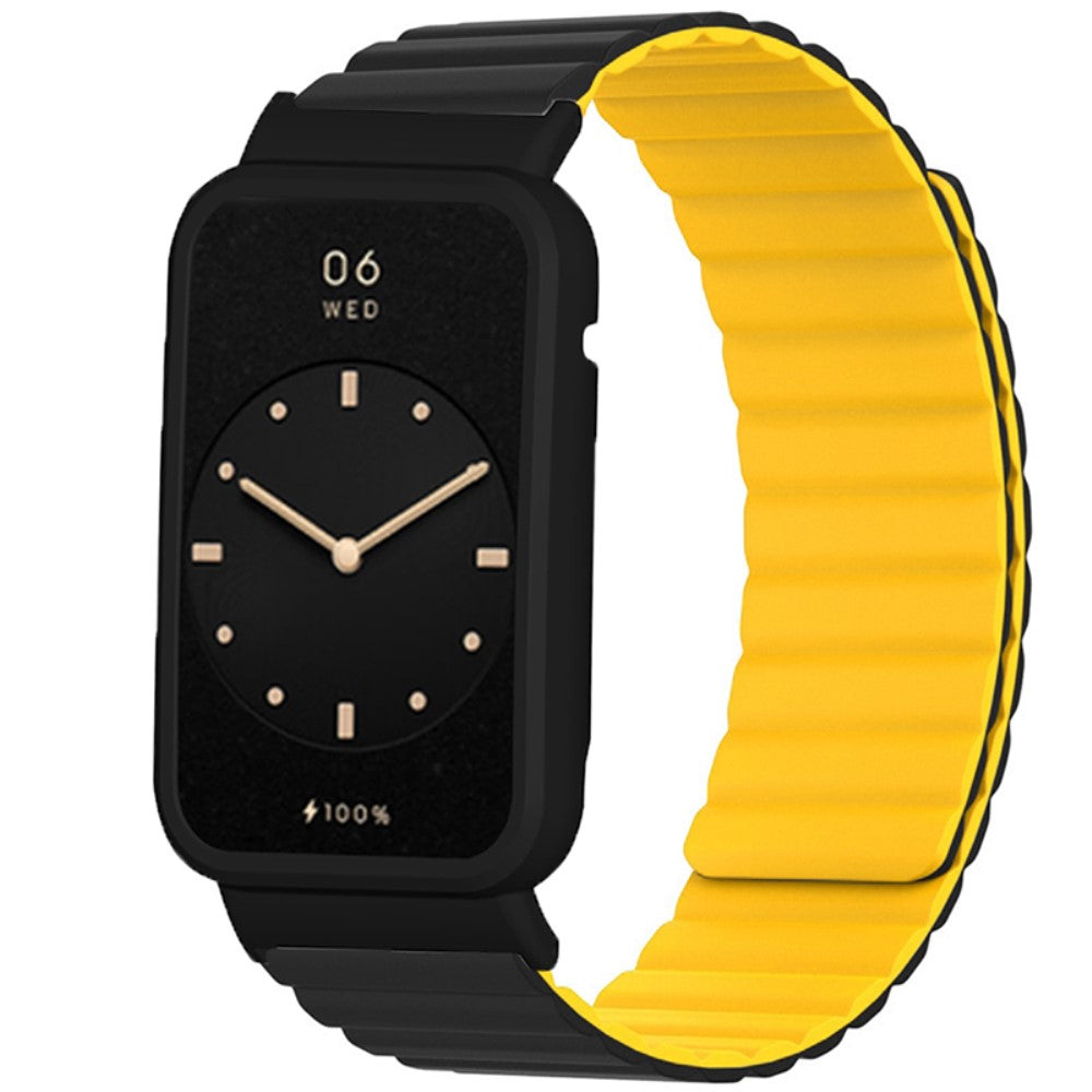 Helt vildt fantastisk Xiaomi Mi Band 7 Pro Silikone Rem - Sort#serie_2