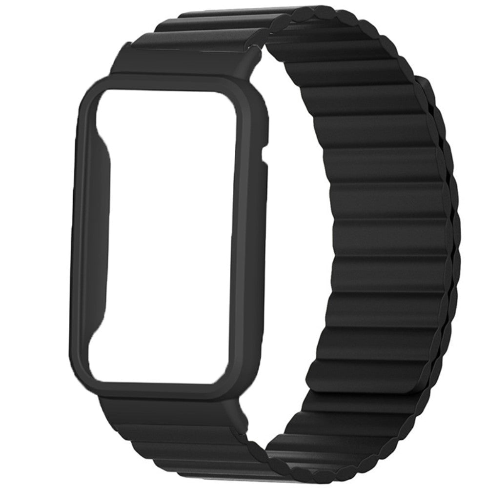 Super fint Xiaomi Mi Band 7 Pro Silikone Rem - Sort#serie_4