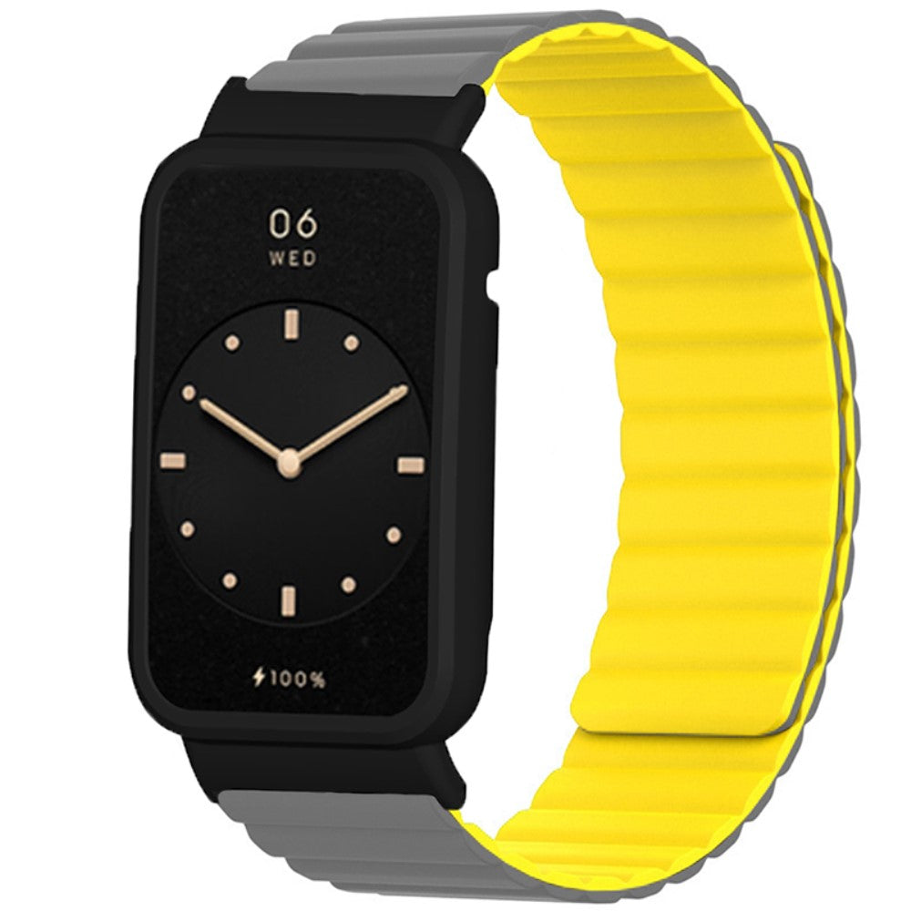 Helt vildt fantastisk Xiaomi Mi Band 7 Pro Silikone Rem - Sølv#serie_6