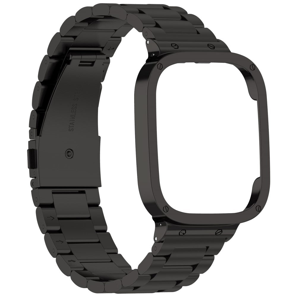 Metal Universal Rem passer til Xiaomi Redmi Watch 3 / Xiaomi Mi Watch Lite 3 - Sort#serie_1