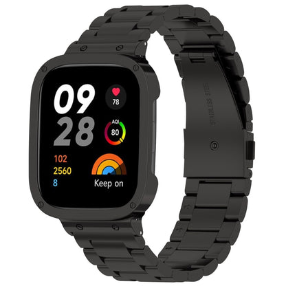 Metal Universal Rem passer til Xiaomi Redmi Watch 3 / Xiaomi Mi Watch Lite 3 - Sort#serie_1