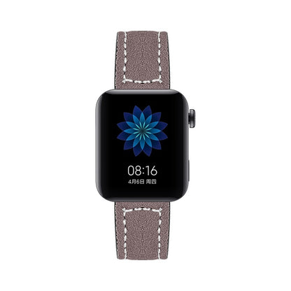 Mega slidstærk Xiaomi Mi Watch Ægte læder Rem - Rød#serie_6