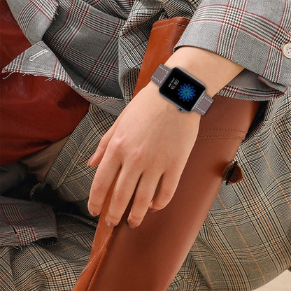 Mega slidstærk Xiaomi Mi Watch Ægte læder Rem - Rød#serie_6
