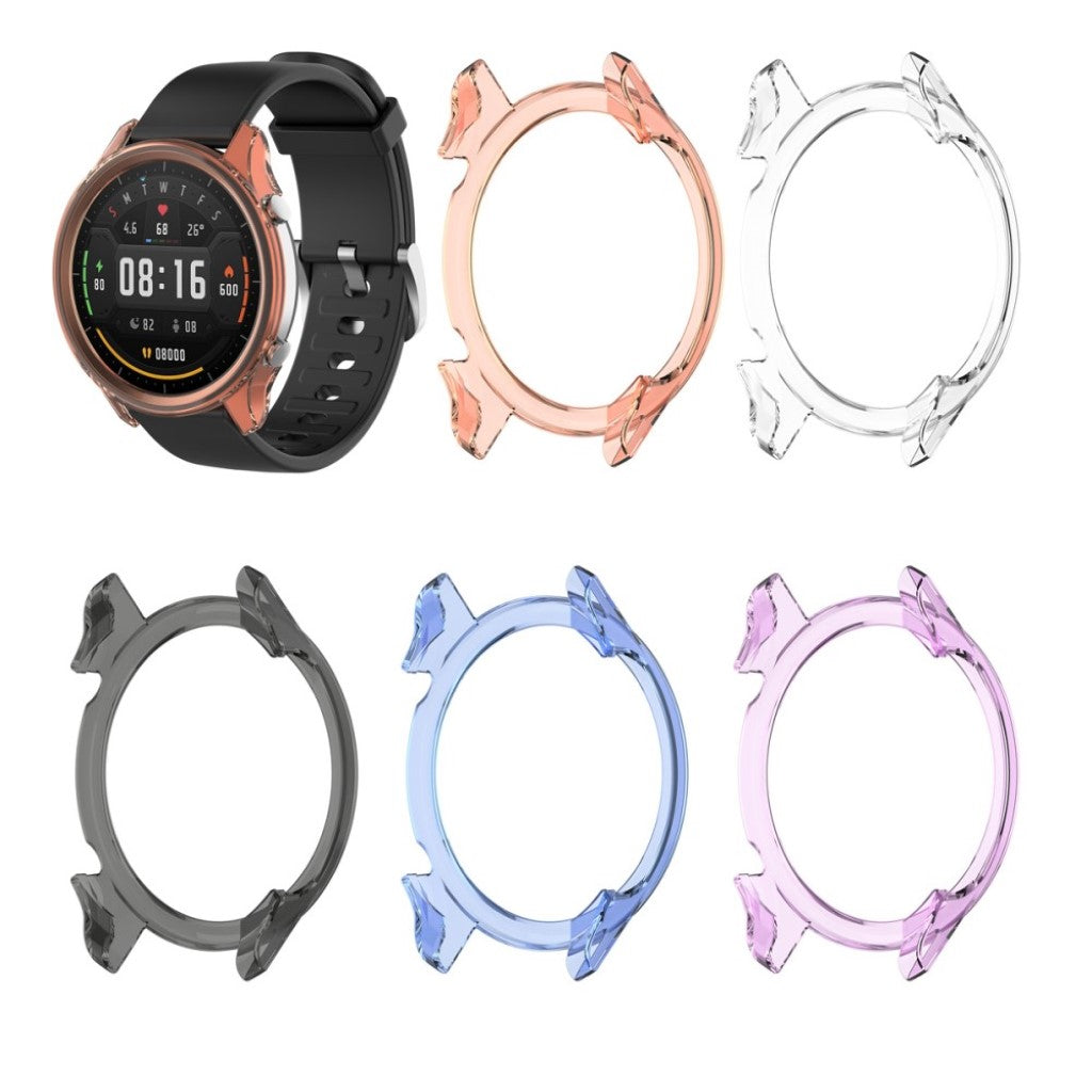 Xiaomi Watch Color Gennemsigtig Silikone Bumper  - Blå#serie_4