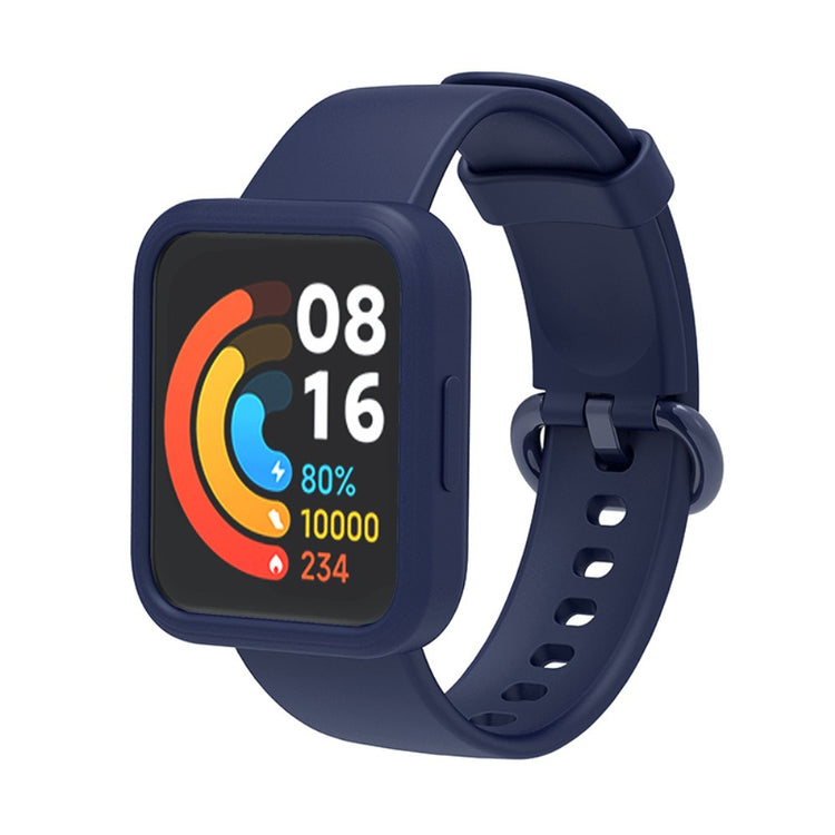 Stilfuld Xiaomi Redmi Watch Silikone Urrem - Blå#serie_6