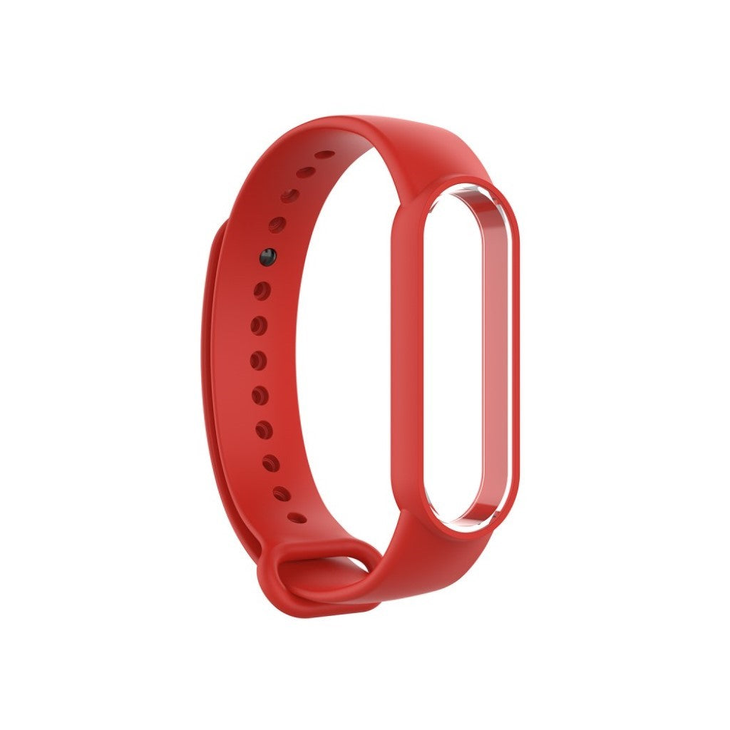 Mega fed Xiaomi Mi Band 5 Silikone Rem - Rød#serie_4