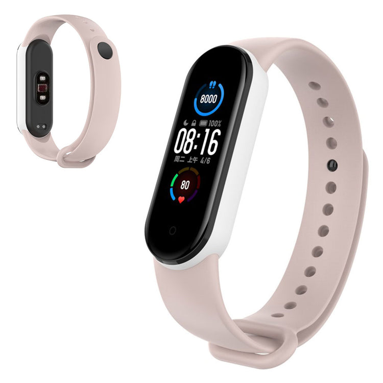 Vildt hårdfør Xiaomi Mi Band 5 Silikone Rem - Pink#serie_10