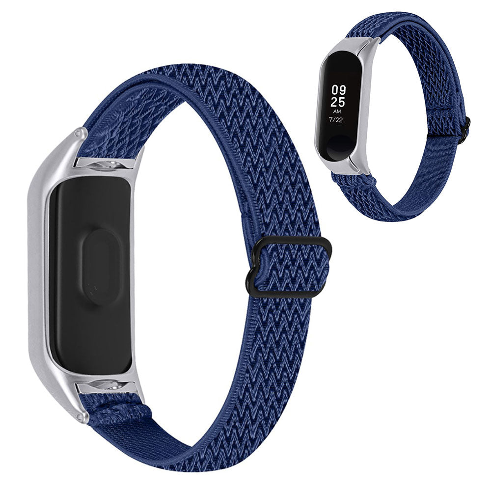 Vildt nydelig Xiaomi Mi Band 5 Nylon Rem - Blå#serie_9