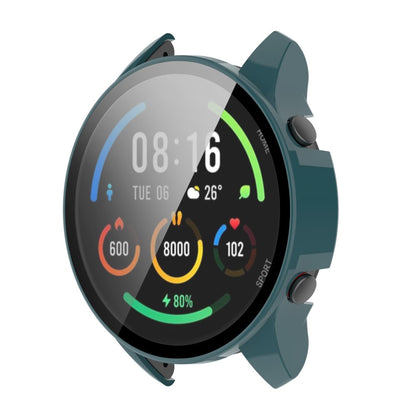 Super Pænt Xiaomi Mi Watch Color Sports Cover med Skærmbeskytter i Plastik og Hærdet Glas - Grøn#serie_4