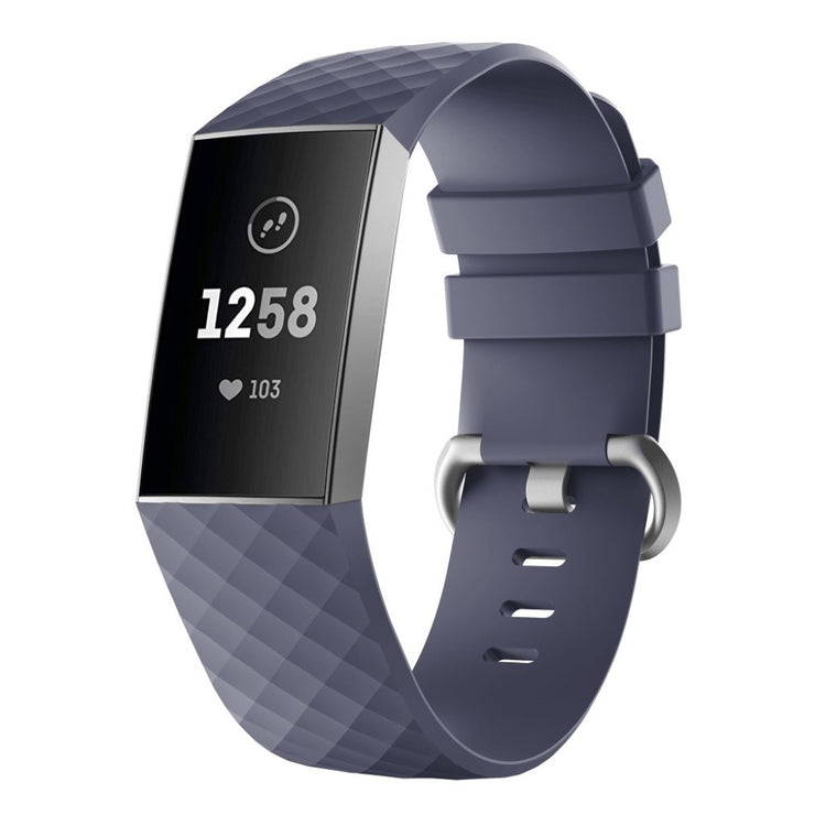 Mega sejt Fitbit Charge 4 / Fitbit Charge 3 Silikone Rem - Størrelse: L - Pink#serie_9