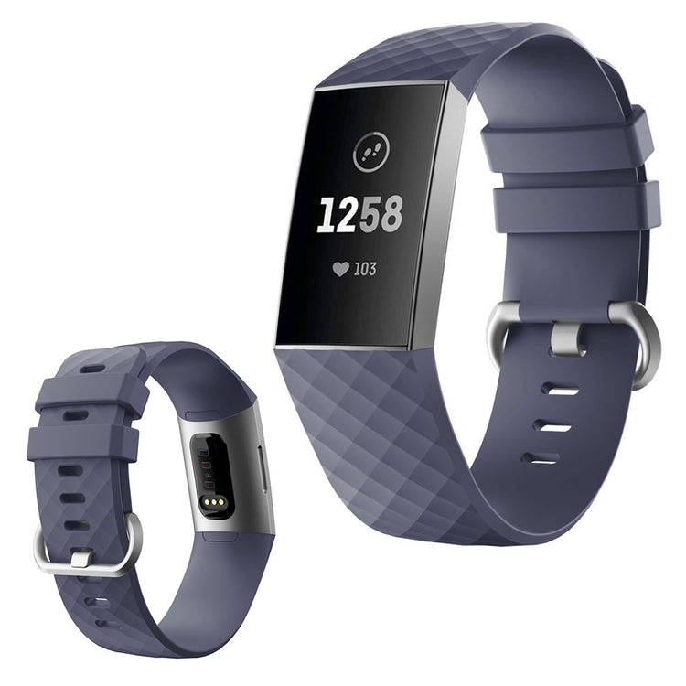 Mega sejt Fitbit Charge 4 / Fitbit Charge 3 Silikone Rem - Størrelse: L - Pink#serie_9