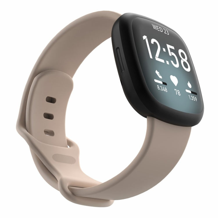 Helt vildt sejt Fitbit Versa 3 / Fitbit Sense Silikone Rem - Størrelse: L - Pink#serie_10