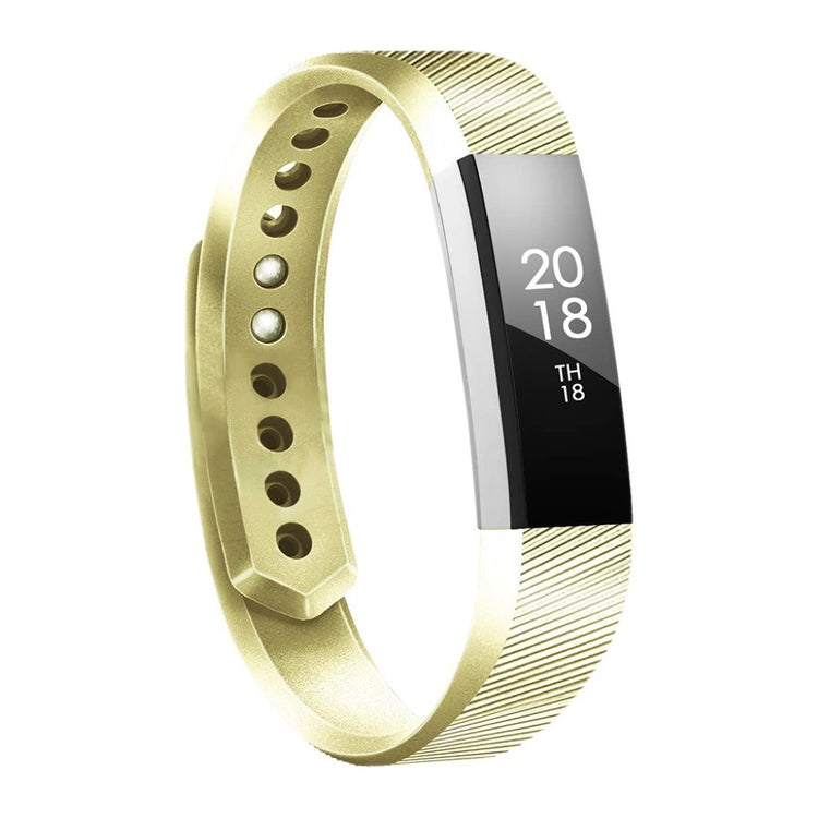 Rigtigt rart Fitbit Alta Silikone Rem - Størrelse: S - Guld#serie_3