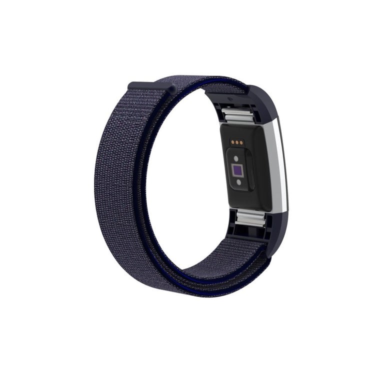 Smuk Fitbit Charge 2 Nylon Rem - Lilla#serie_1