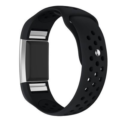 Meget elegant Fitbit Charge 2 Silikone Rem - Sort#serie_1