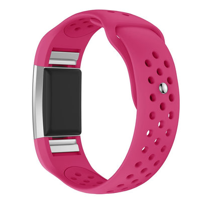 Meget elegant Fitbit Charge 2 Silikone Rem - Pink#serie_3