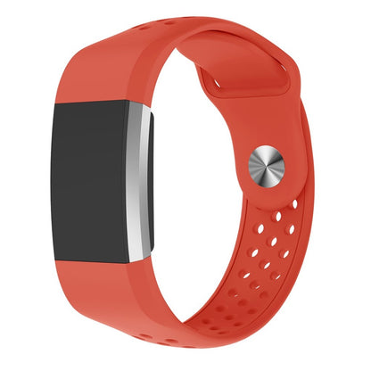 Meget elegant Fitbit Charge 2 Silikone Rem - Orange#serie_5