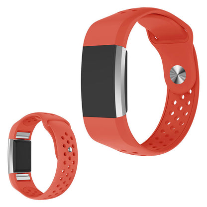 Meget elegant Fitbit Charge 2 Silikone Rem - Orange#serie_5