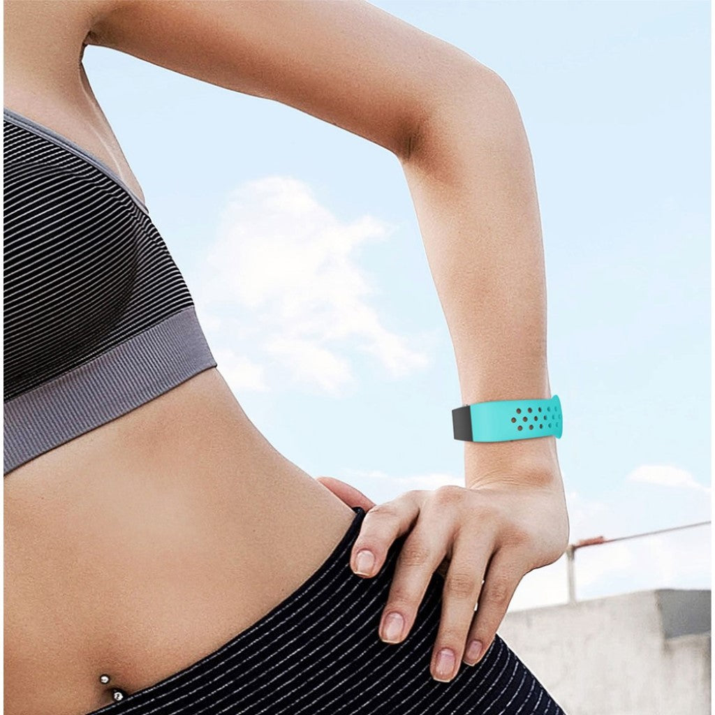 Meget elegant Fitbit Charge 2 Silikone Rem - Grøn#serie_6