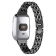 Modisch Fitbit Versa Metall und Strass armband