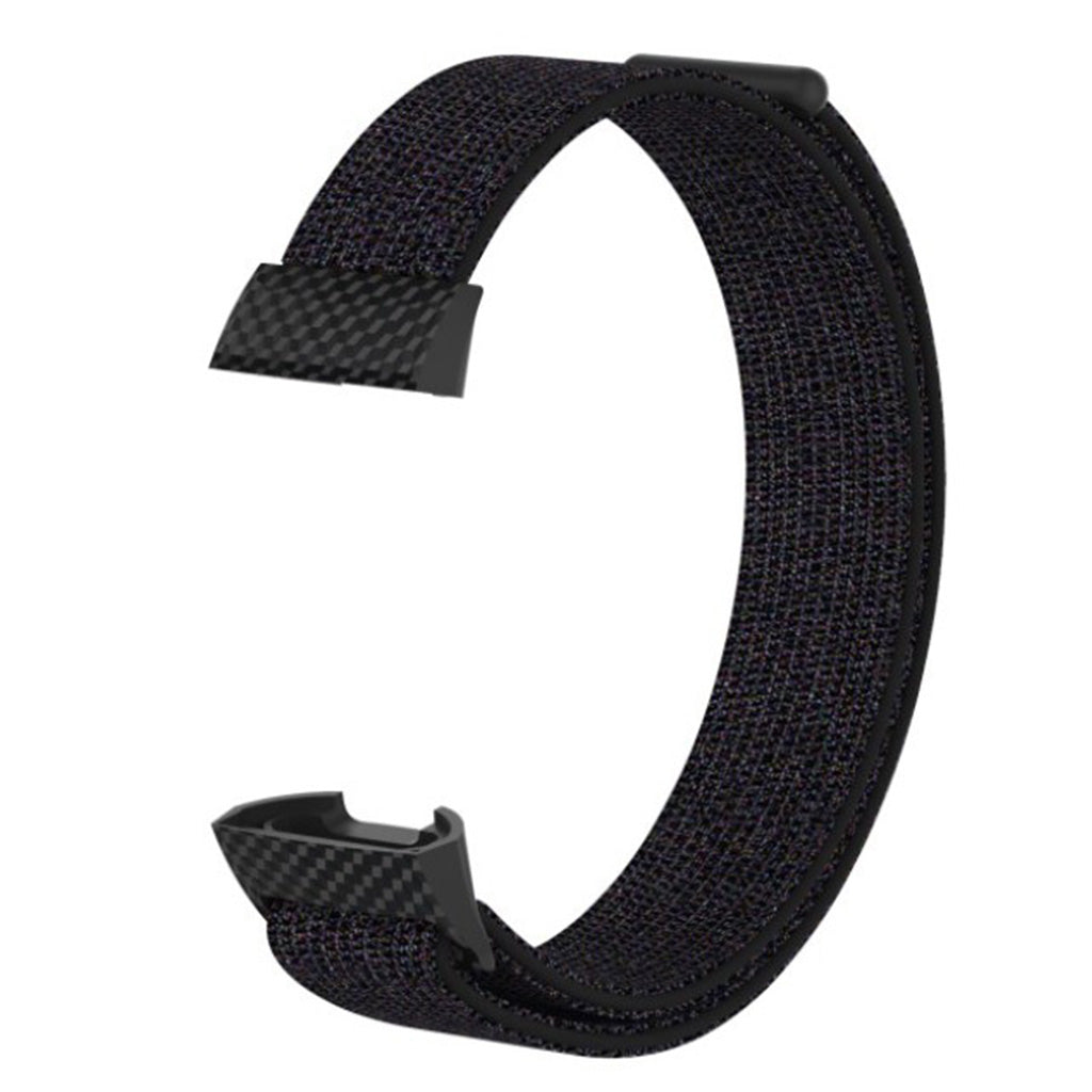 Pænt Fitbit Charge 3 Nylon Rem - Sort#serie_4