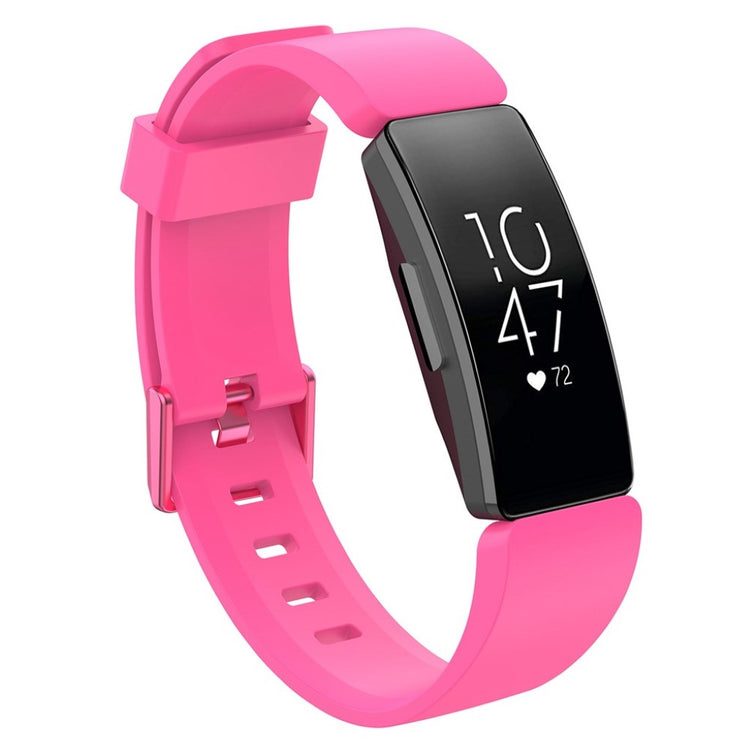 Komfortabel Fitbit Inspire Silikone Rem - Pink#serie_4