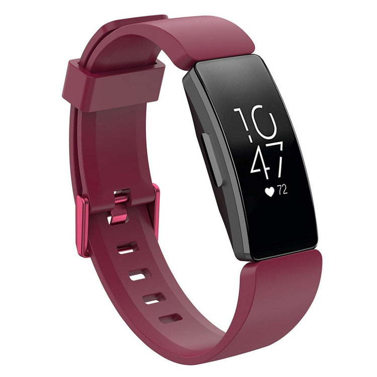 Komfortabel Fitbit Inspire Silikone Rem - Rød#serie_5