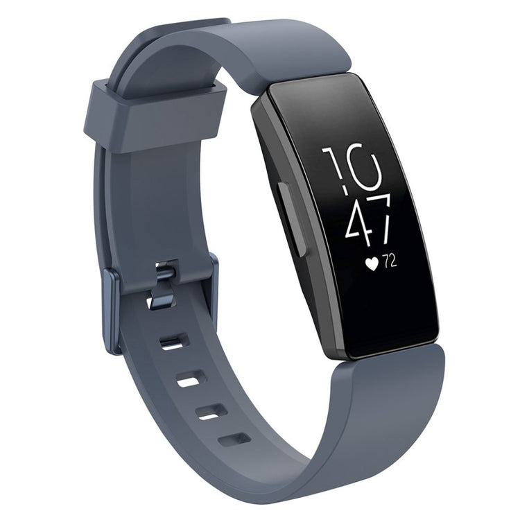 Komfortabel Fitbit Inspire Silikone Rem - Sølv#serie_9