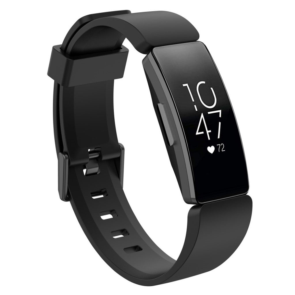 Rigtigt godt Fitbit Inspire Silikone Rem - Sort#serie_1