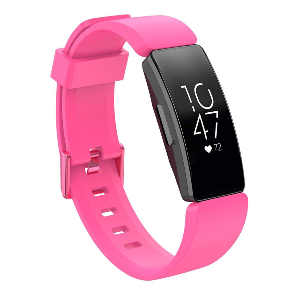 Rigtigt godt Fitbit Inspire Silikone Rem - Pink#serie_4