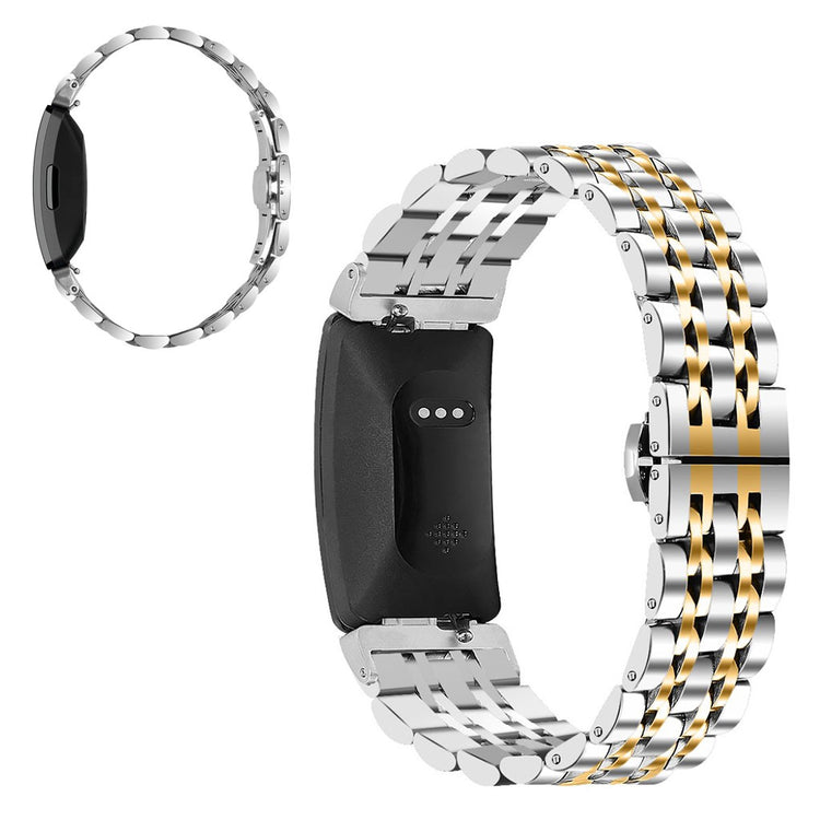 Skøn Fitbit Inspire Metal Rem - Sølv#serie_2