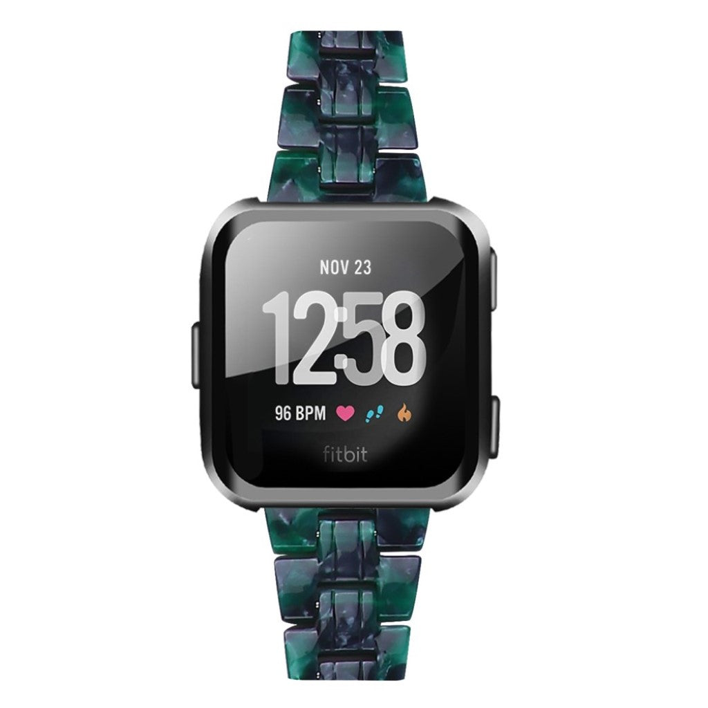 Vildt elegant Fitbit Versa 2 / Fitbit Versa Lite  Rem - Grøn#serie_12