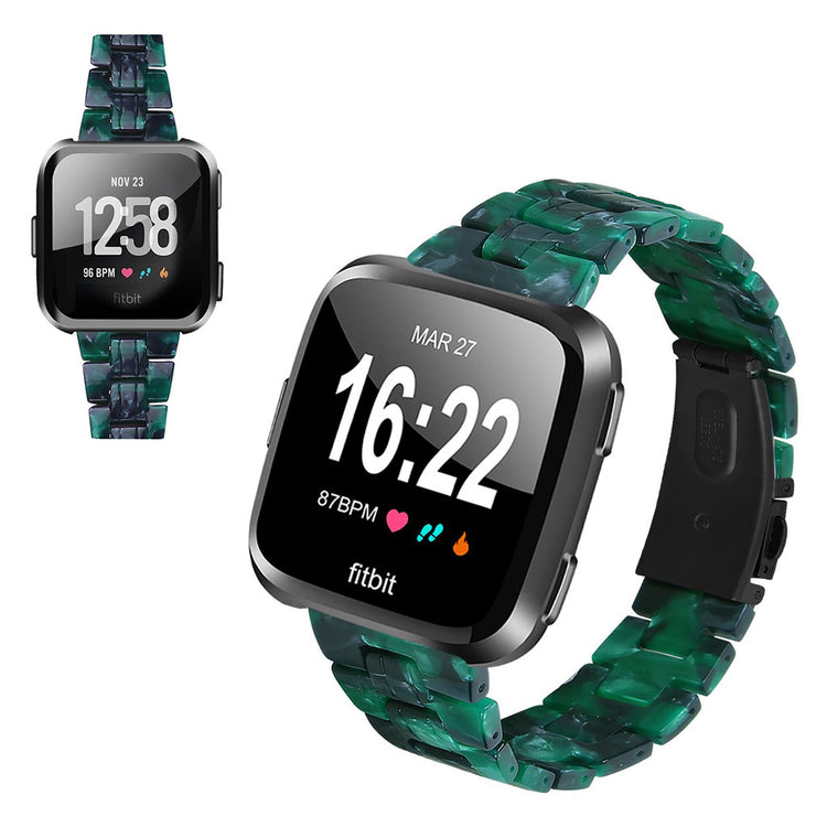 Vildt elegant Fitbit Versa 2 / Fitbit Versa Lite  Rem - Grøn#serie_12