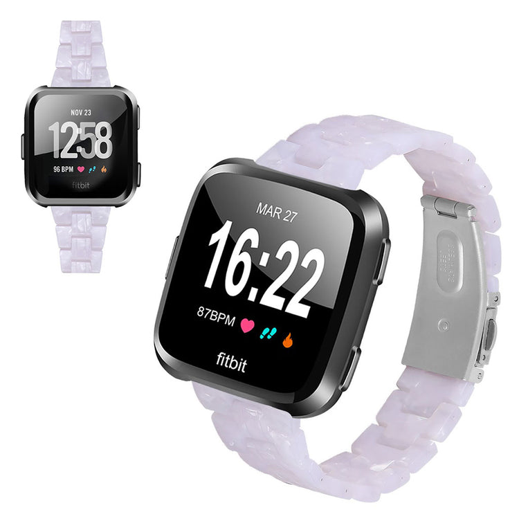 Vildt elegant Fitbit Versa 2 / Fitbit Versa Lite  Rem - Hvid#serie_15