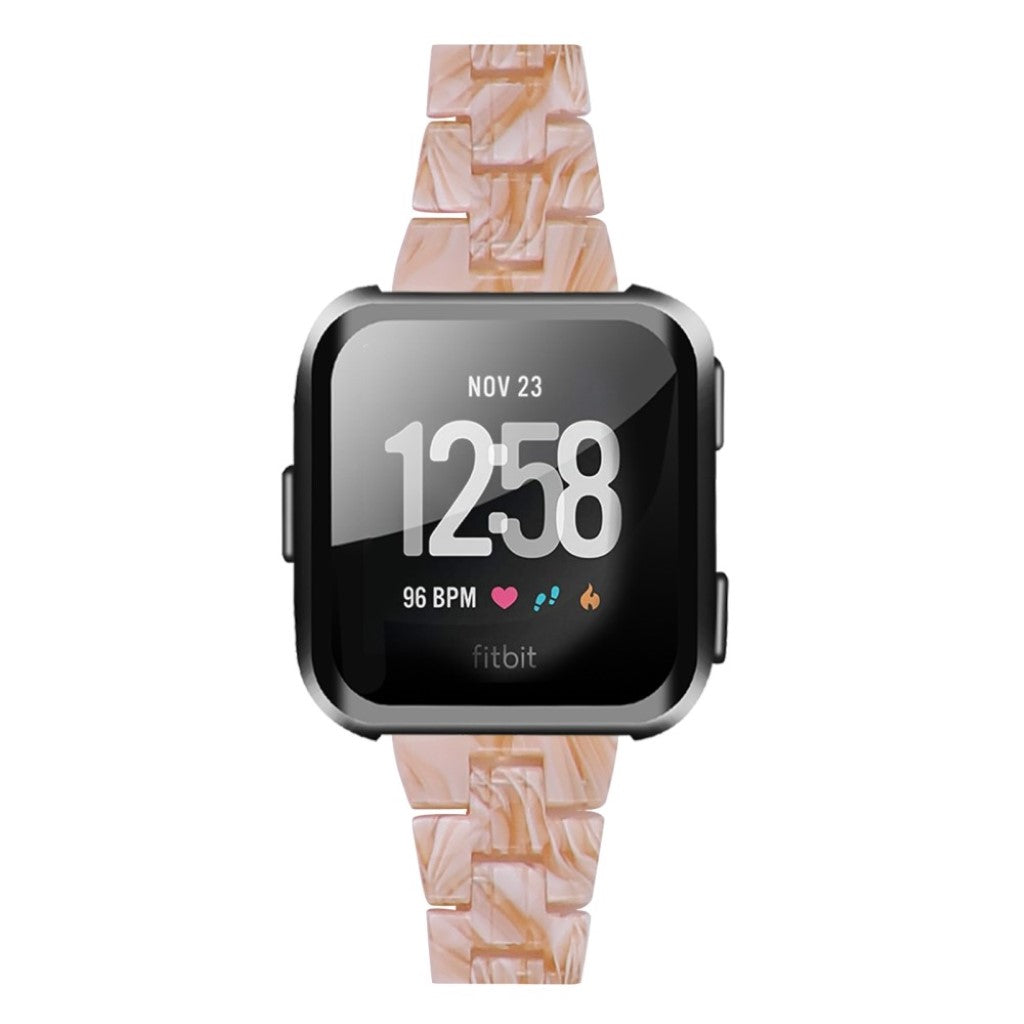 Vildt elegant Fitbit Versa 2 / Fitbit Versa Lite  Rem - Hvid#serie_16