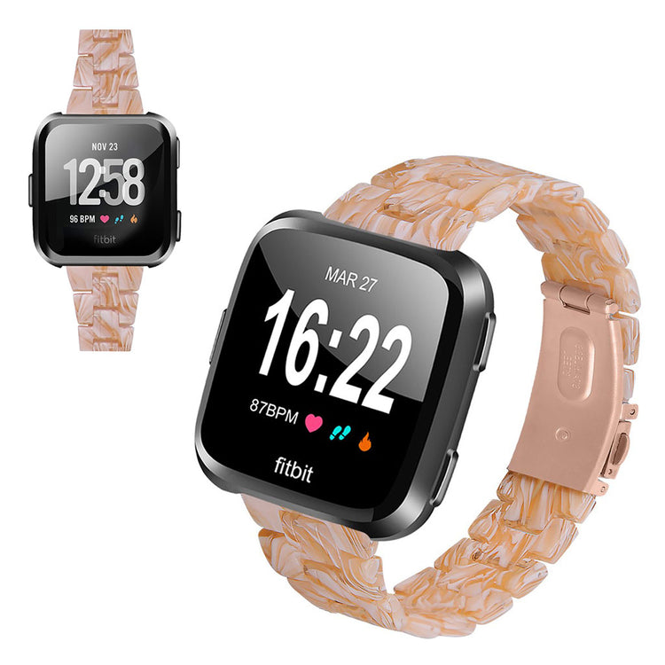 Vildt elegant Fitbit Versa 2 / Fitbit Versa Lite  Rem - Hvid#serie_16