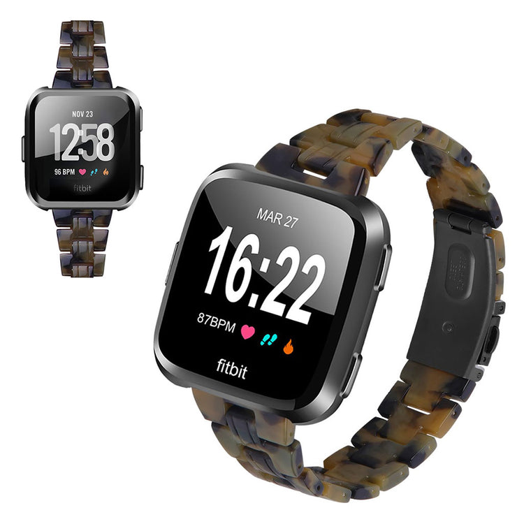 Vildt elegant Fitbit Versa 2 / Fitbit Versa Lite  Rem - Grøn#serie_19