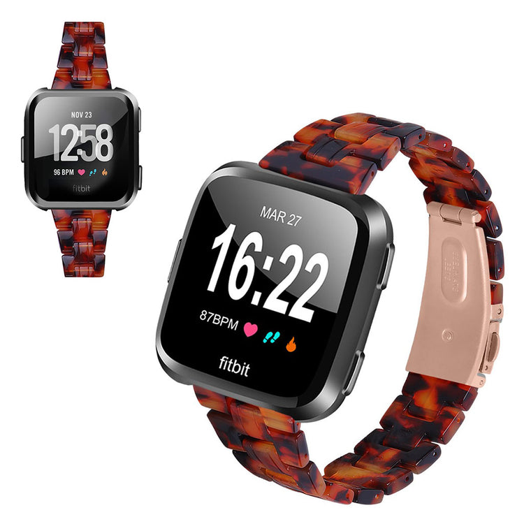 Vildt elegant Fitbit Versa 2 / Fitbit Versa Lite  Rem - Brun#serie_4