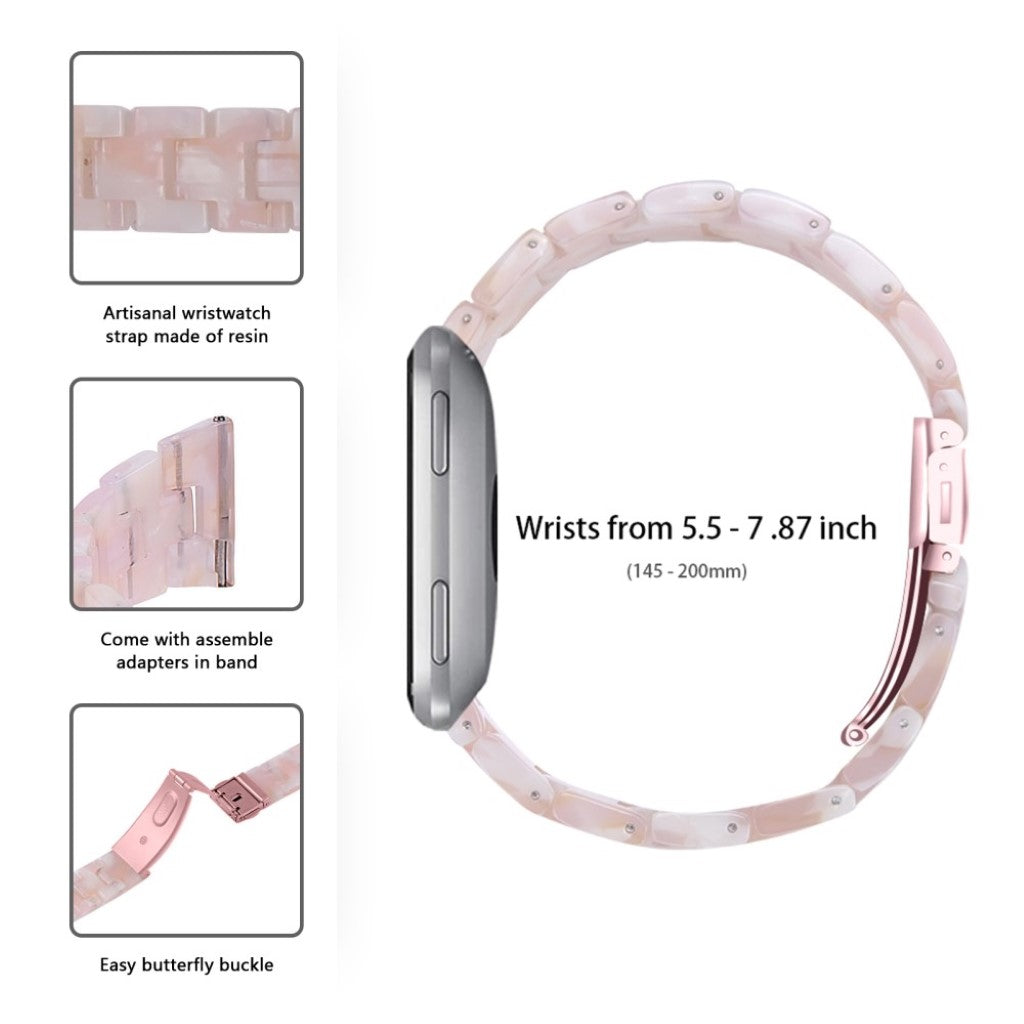 Vildt elegant Fitbit Versa 2 / Fitbit Versa Lite  Rem - Pink#serie_5