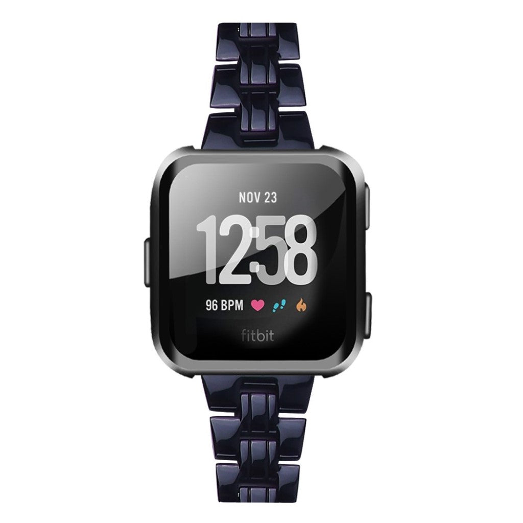 Vildt elegant Fitbit Versa 2 / Fitbit Versa Lite  Rem - Sort#serie_9