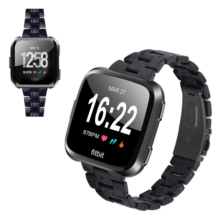 Vildt elegant Fitbit Versa 2 / Fitbit Versa Lite  Rem - Sort#serie_9