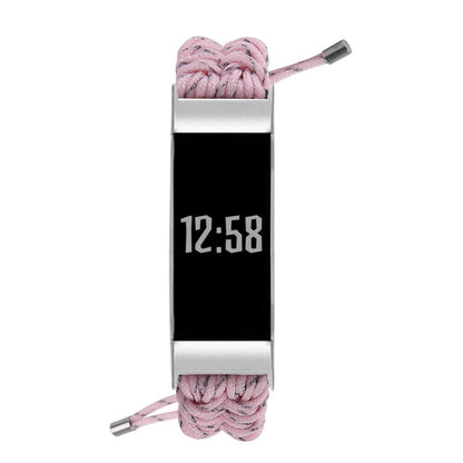 Meget skøn Fitbit Charge 3 / Fitbit Charge 4 Nylon Rem - Pink#serie_8