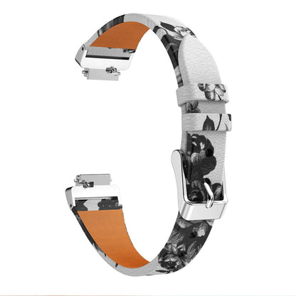 Vildt rart Fitbit Ace 2 / Fitbit Inspire Ægte læder Rem - Hvid#serie_1